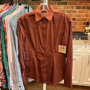 Women's Brown Western Shirt
